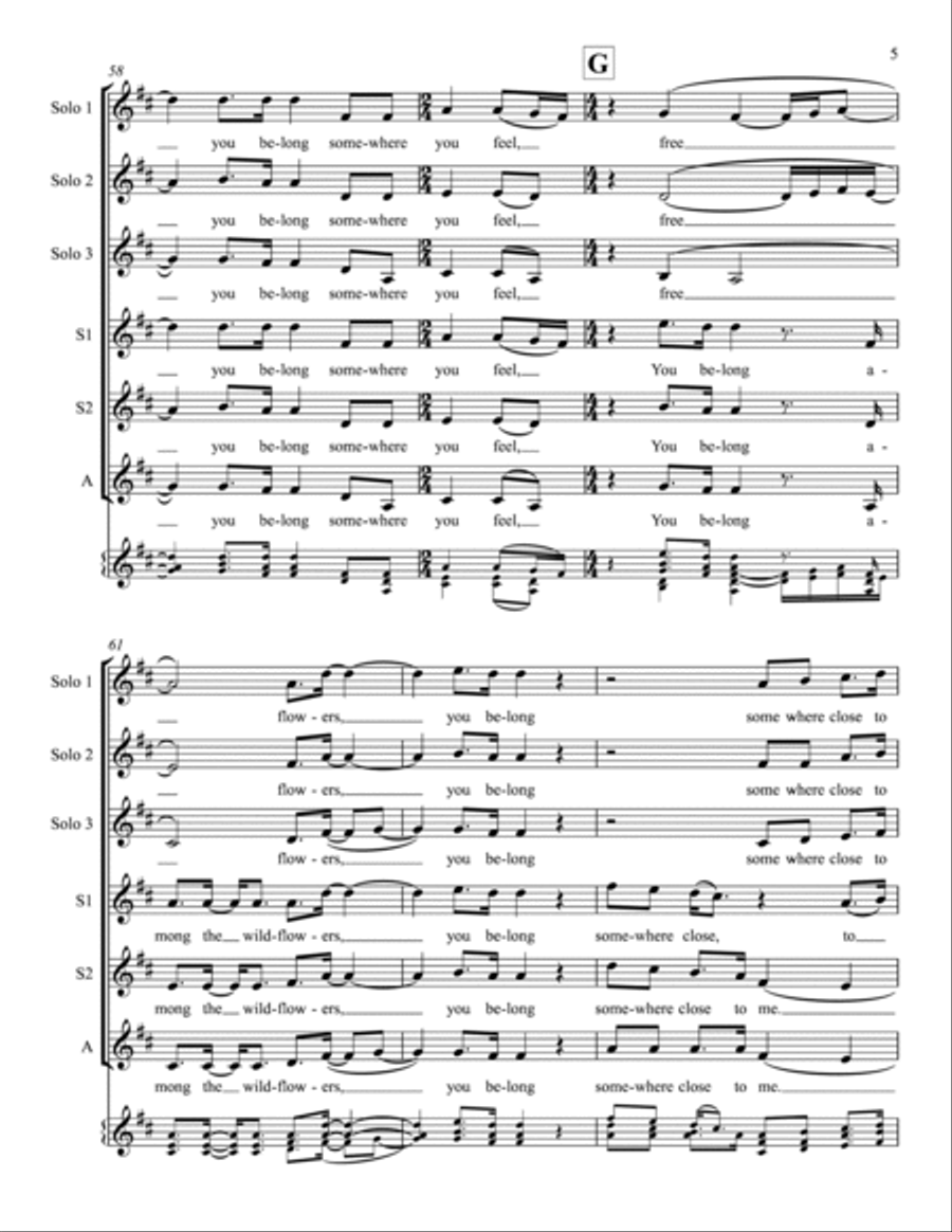Wildflowers SSA scores gallery preview page 5