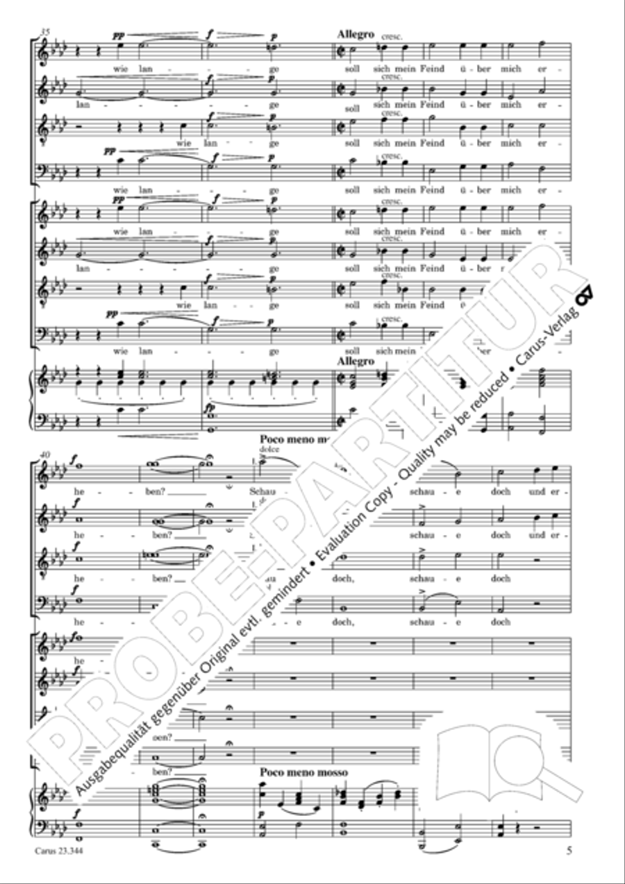 Psalm 13 SSAATTBB scores gallery preview page 6