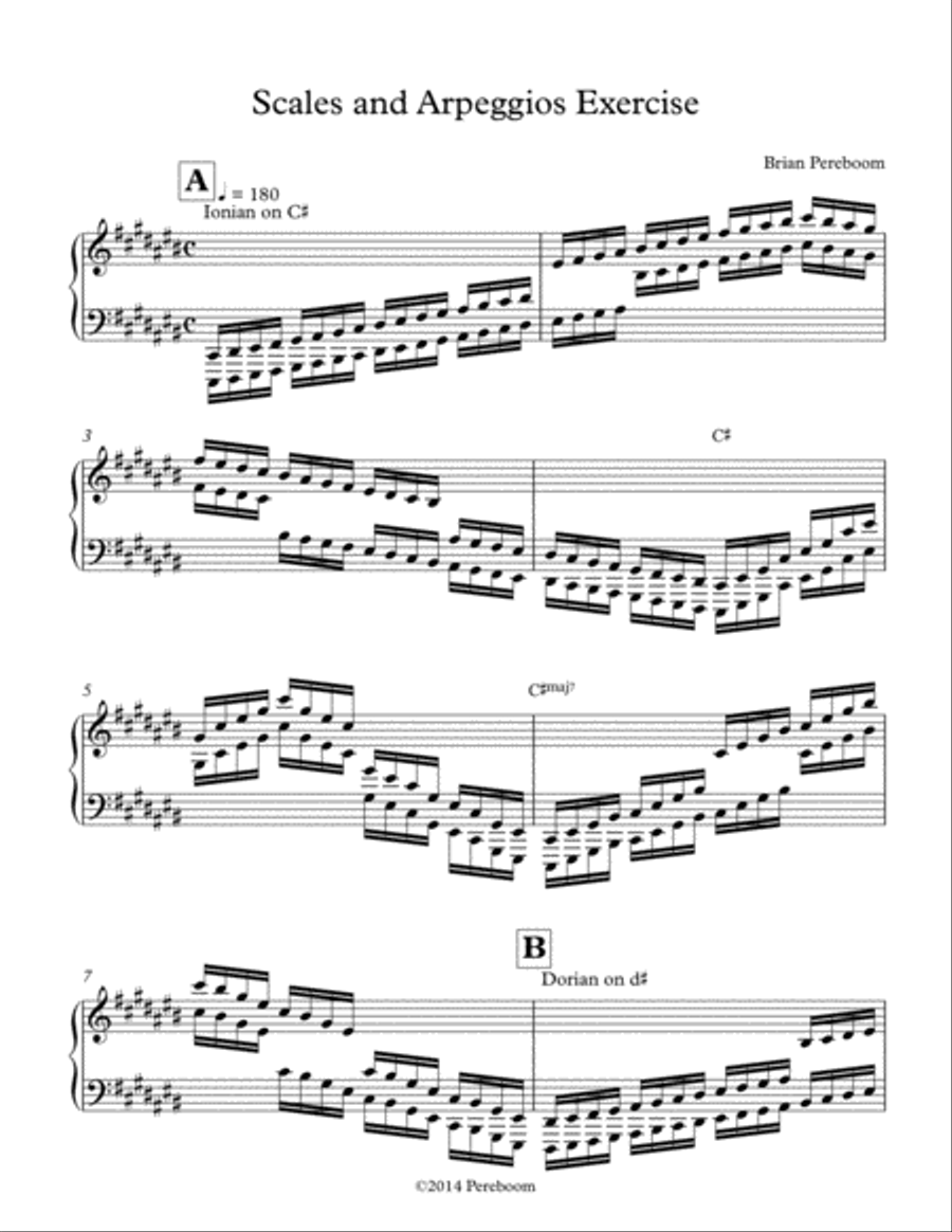 Scales and Arpeggios Scales and Arpeggios Piano Method scores gallery preview page 4