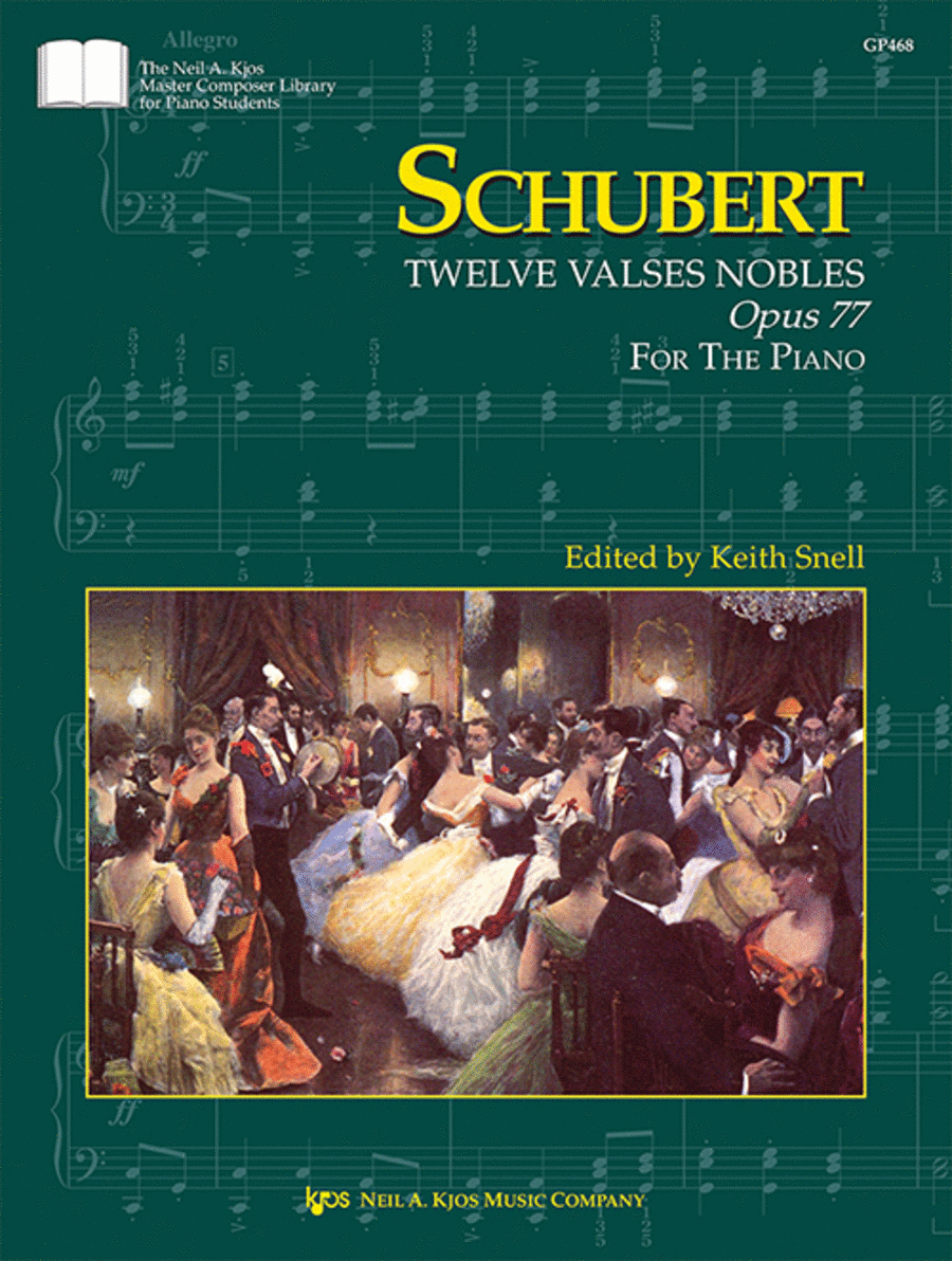 Schubert: Twelve Valses Nobles, Op.77 Piano Solo scores gallery preview page 1