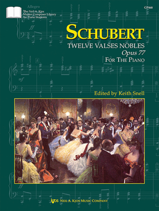 Book cover for Schubert: Twelve Valses Nobles, Op.77