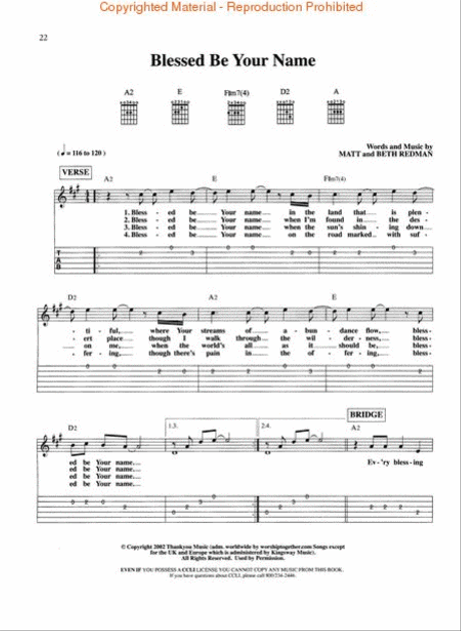 Ultimate Worship Collection For Easy Guitar Tab - Guitar Book Guitar Tablature scores gallery preview page 4