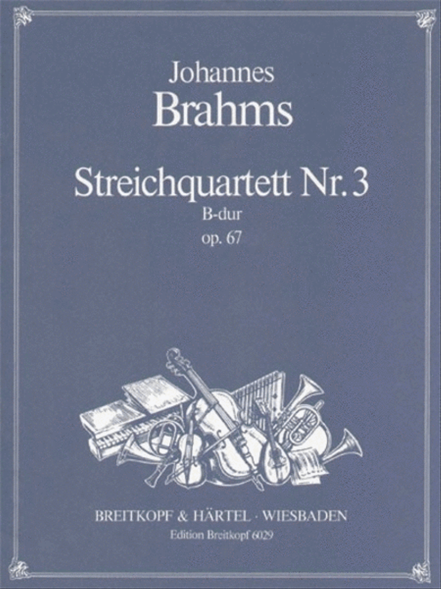 String Quartet No. 3 in Bb major Op. 67 String Quartet scores gallery preview page 1