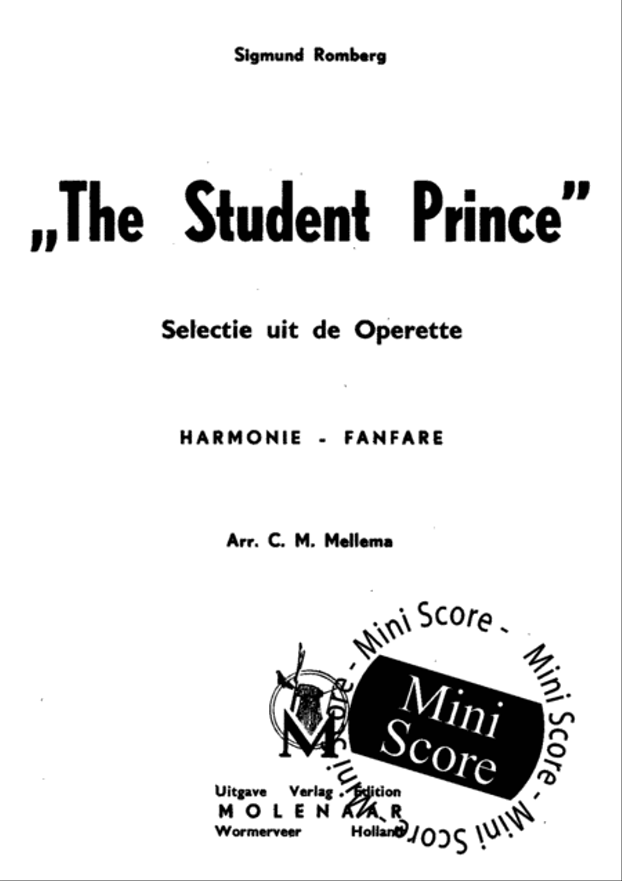 The Student Prince The Student Prince Concert Band scores gallery preview page 3