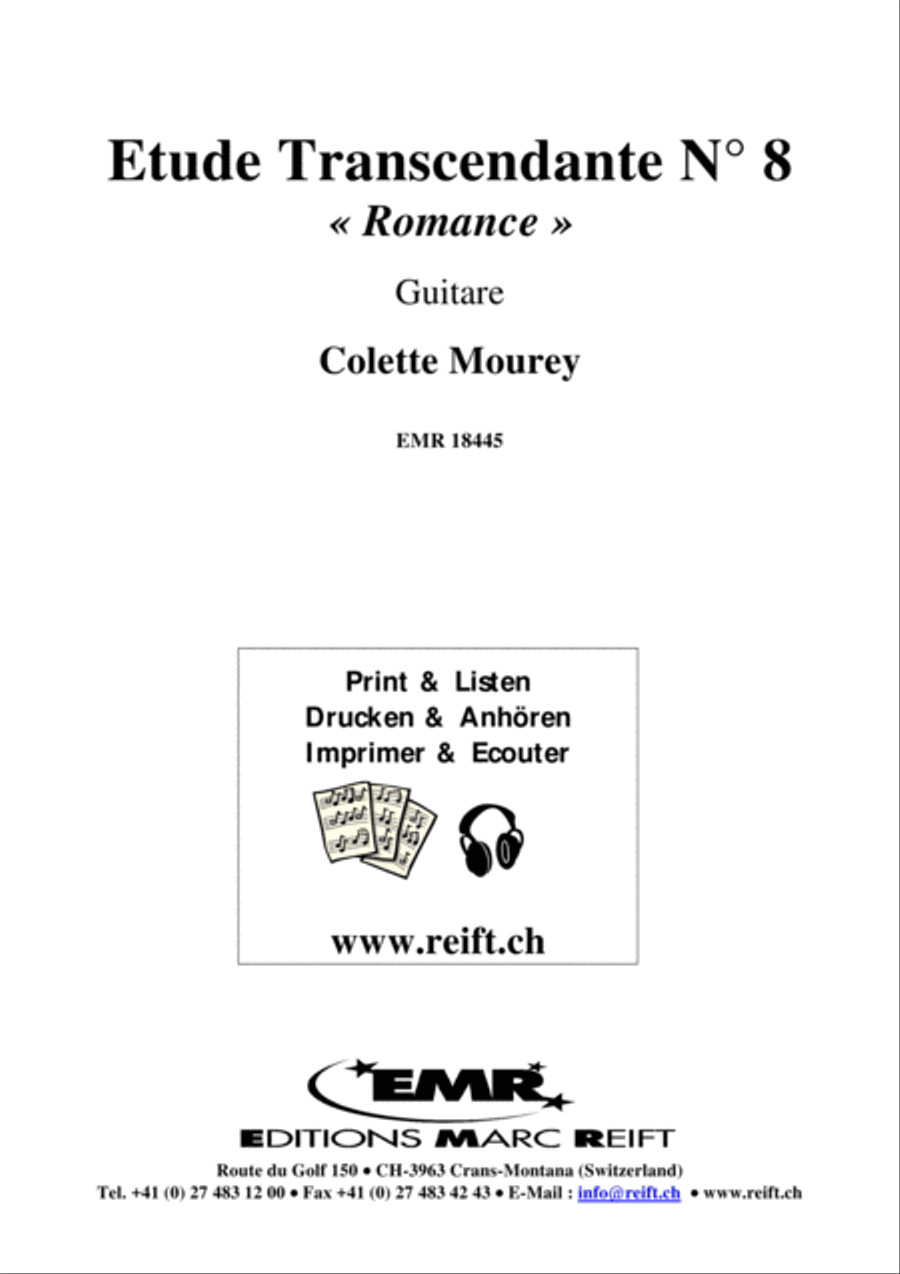 Etude Transcendante No. 8 Classical Guitar scores gallery preview page 2
