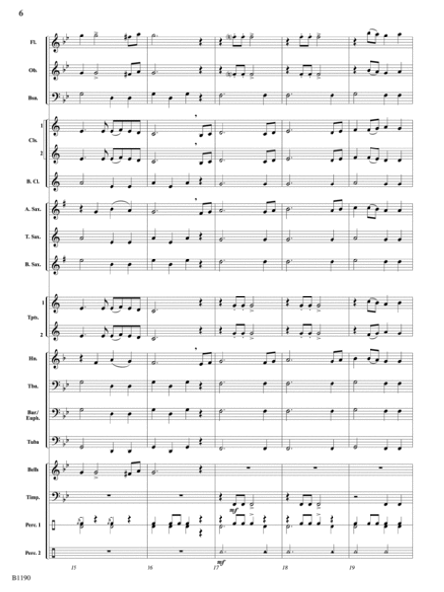 Adventure Overture: Score Concert Band scores gallery preview page 6