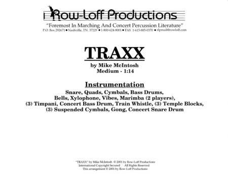 Traxx w/Tutor Tracks