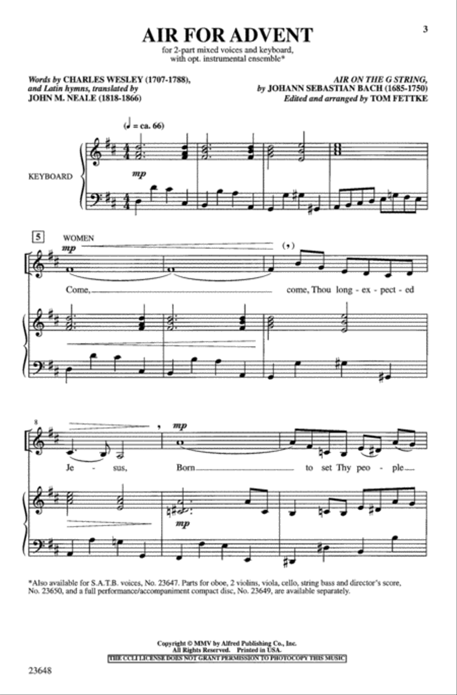 Air for Advent 2-Part scores gallery preview page 2