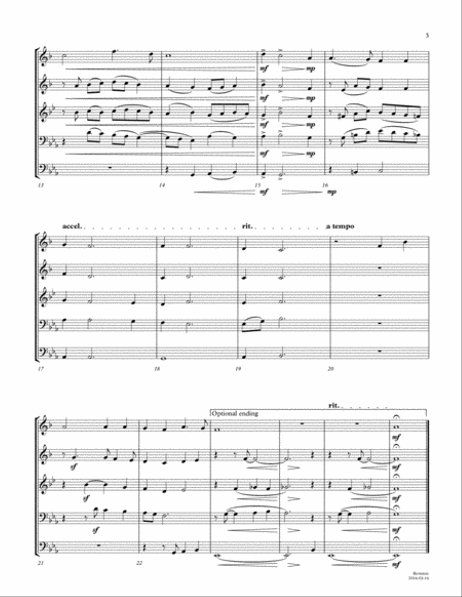 Were You There Brass Ensemble scores gallery preview page 3