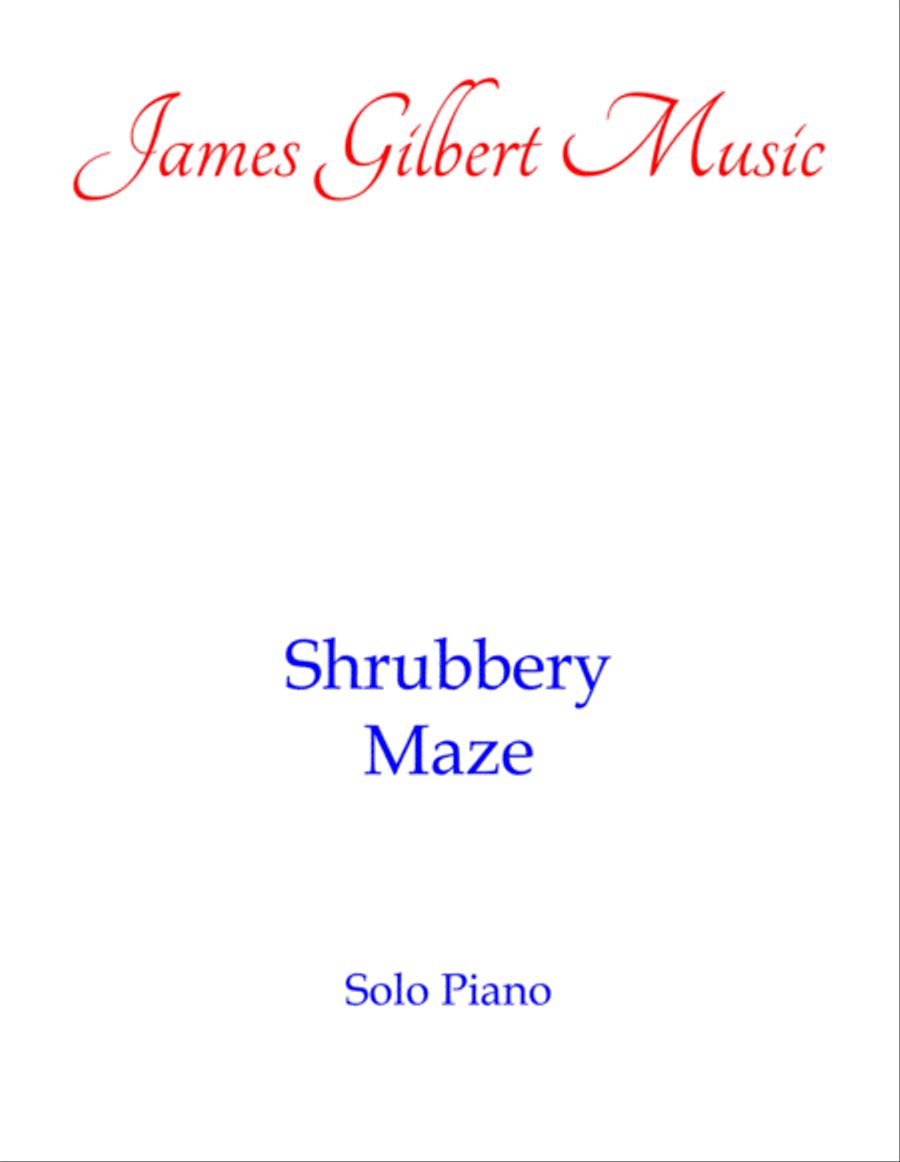 Shrubbery Maze Piano Solo scores gallery preview page 1