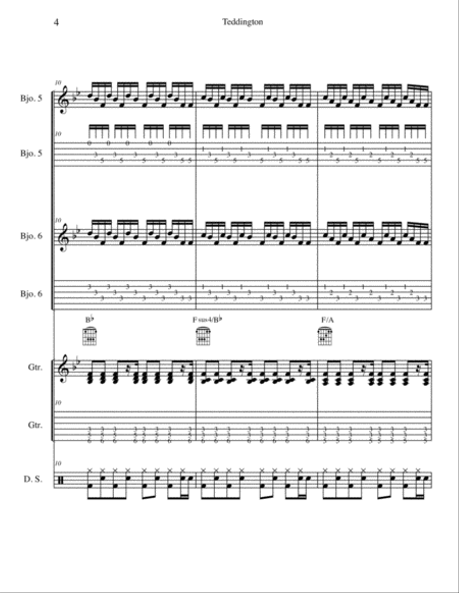 Teddington from Forgotten Lands Small Ensemble scores gallery preview page 4
