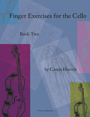 Book cover for Finger Exercises for the Cello, Book Two