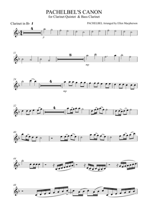 Pachelbel's Cannon - for Clarinet Quintet & Bass Clarinet