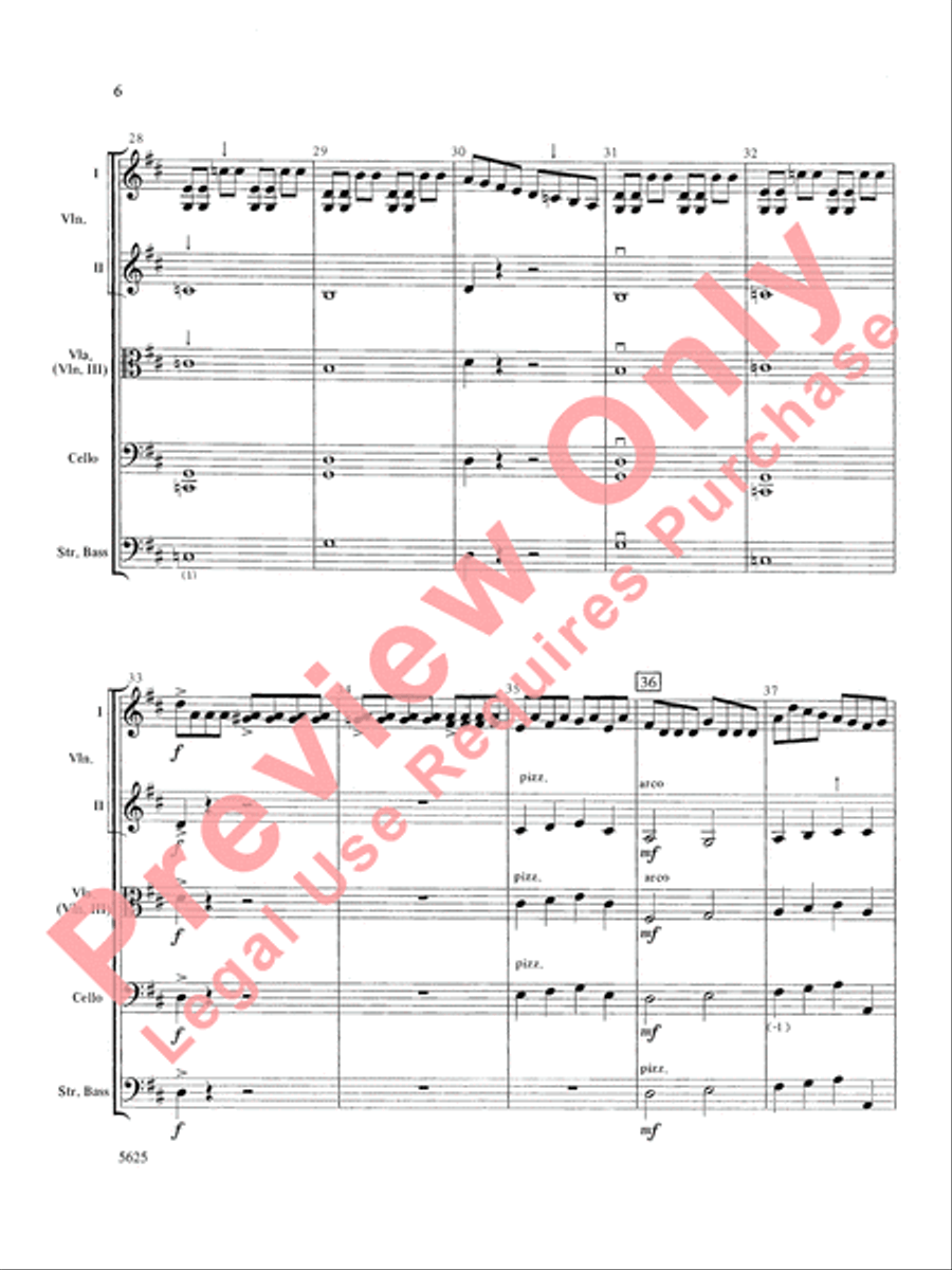Serendipity Suite String Orchestra scores gallery preview page 7