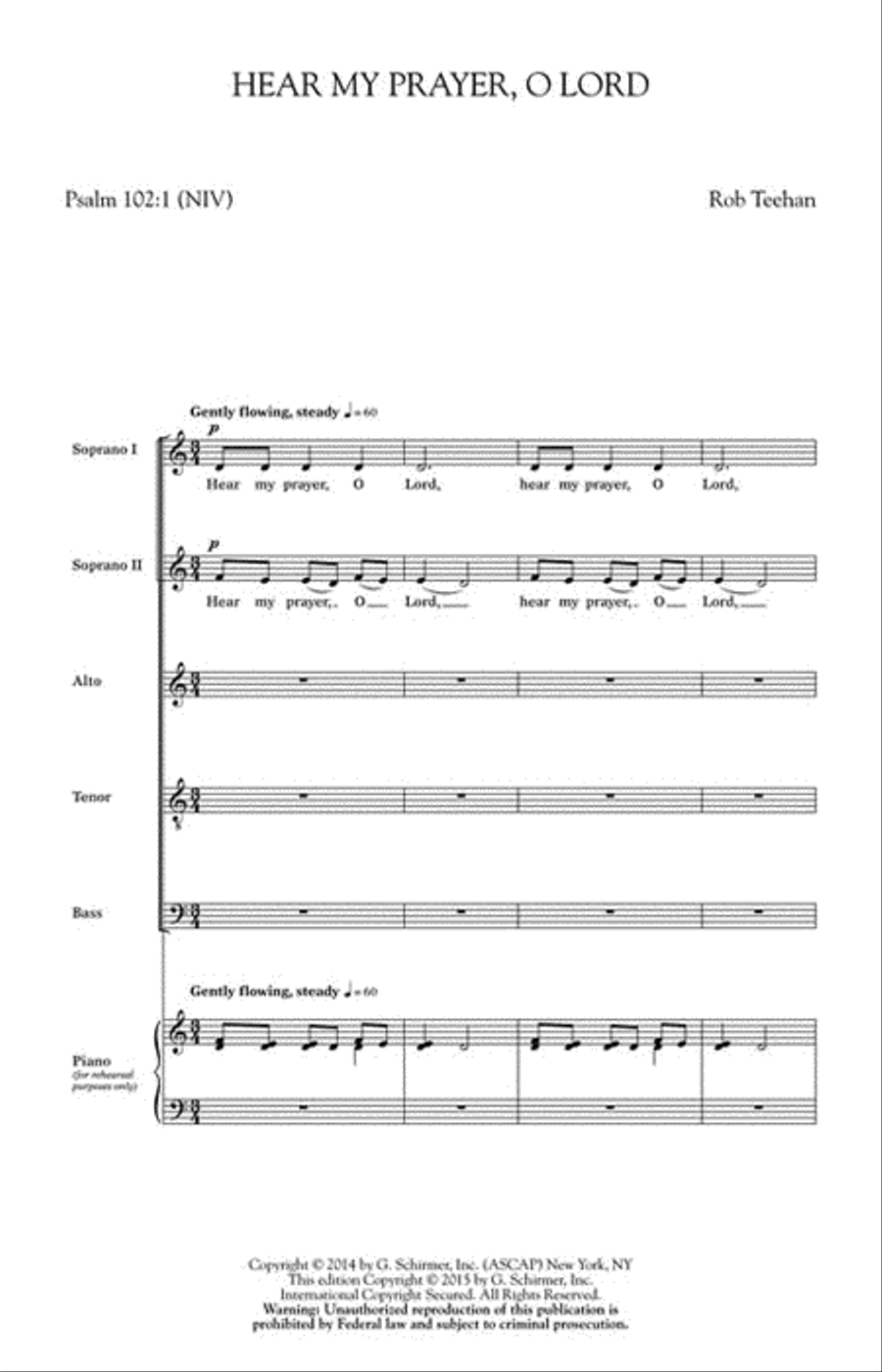 Hear My Prayer, O Lord SSATB scores gallery preview page 2