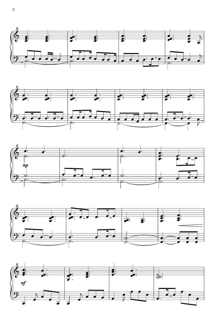 How He Loves Piano Solo scores gallery preview page 2