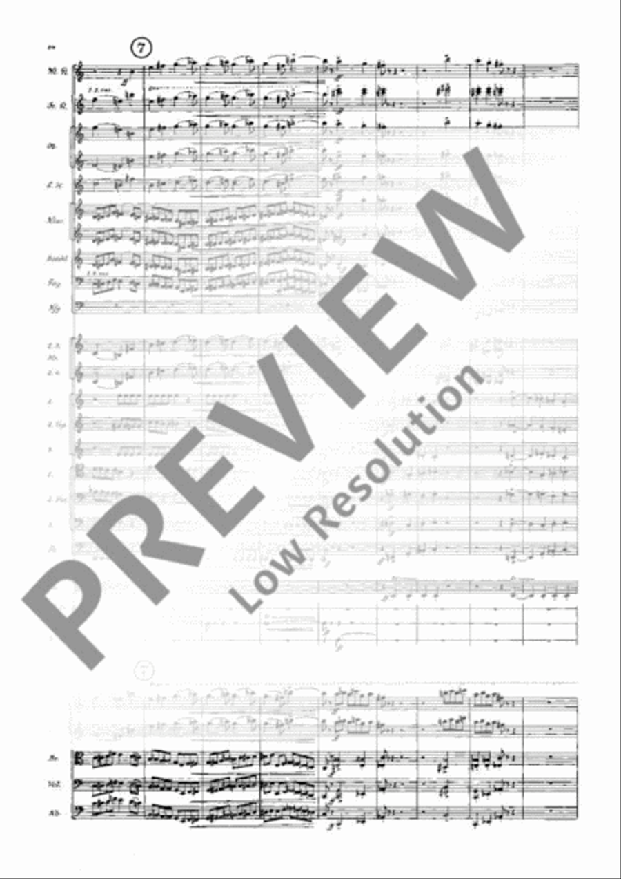 Symphony in E flat Major Orchestra scores gallery preview page 19