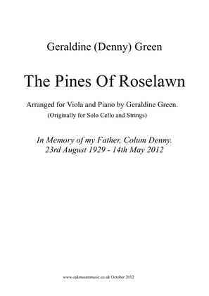 The Pines Of Roselawn, Intermezzo For Solo Cello and Strings (Viola and Piano Arrangement)