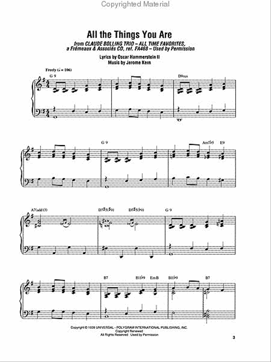 Claude Bolling Plays Standards Piano Solo scores gallery preview page 2