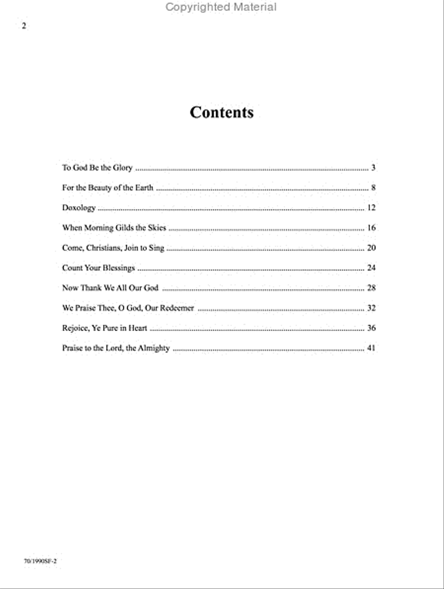 Filled with Thankfulness Piano Solo scores gallery preview page 2