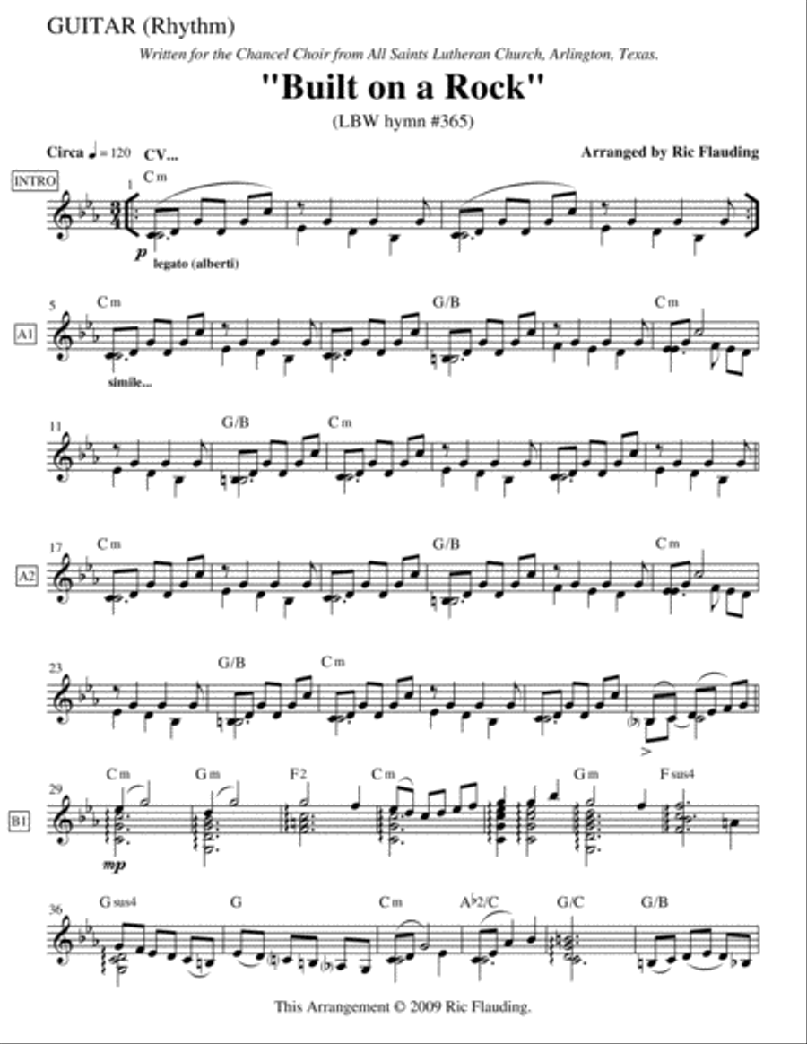 Built on a Rock (Guitar & Cello) String Duet scores gallery preview page 1