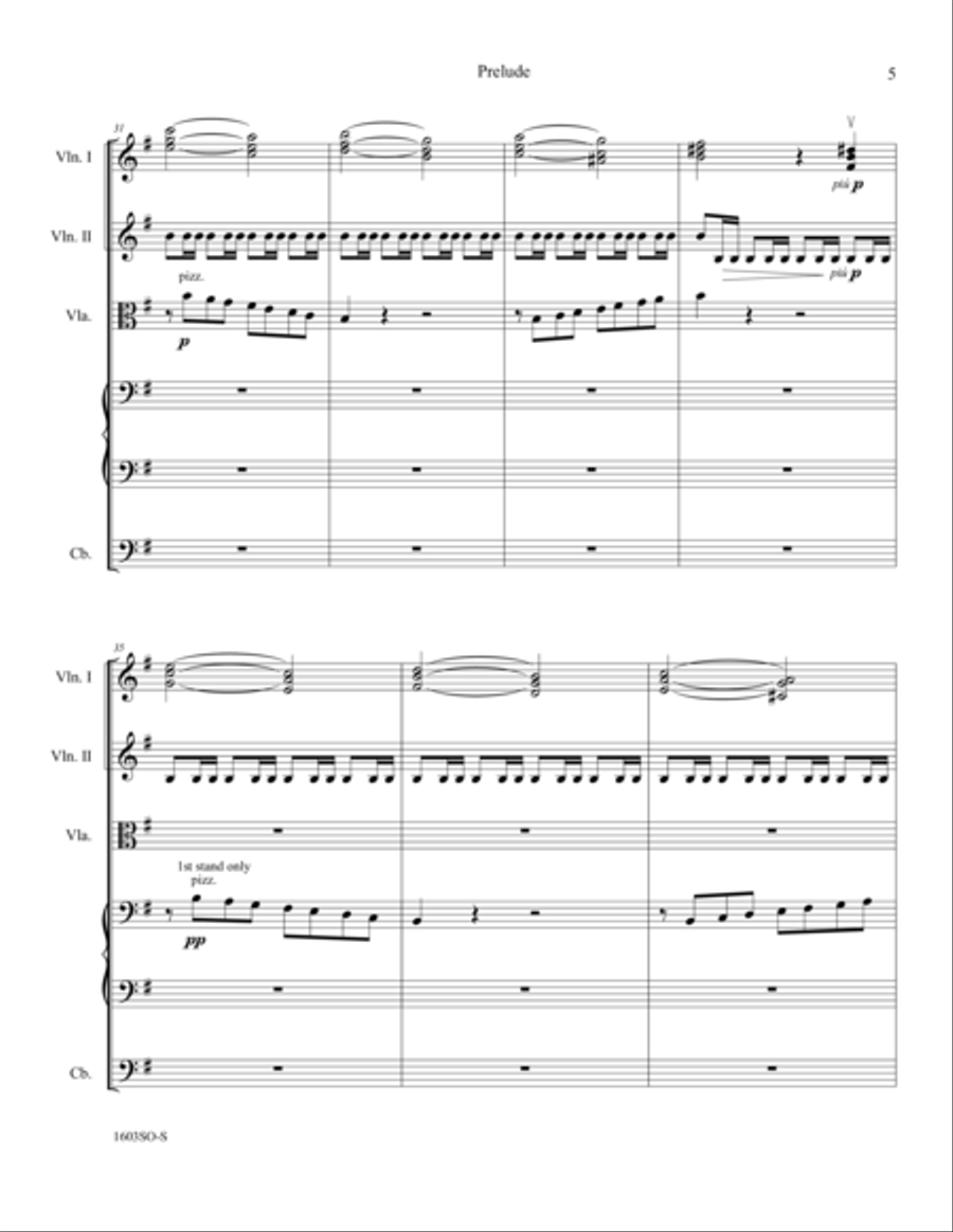 Prelude from Holberg's Time Op. 40 (Holberg Suite) Score String Orchestra scores gallery preview page 6