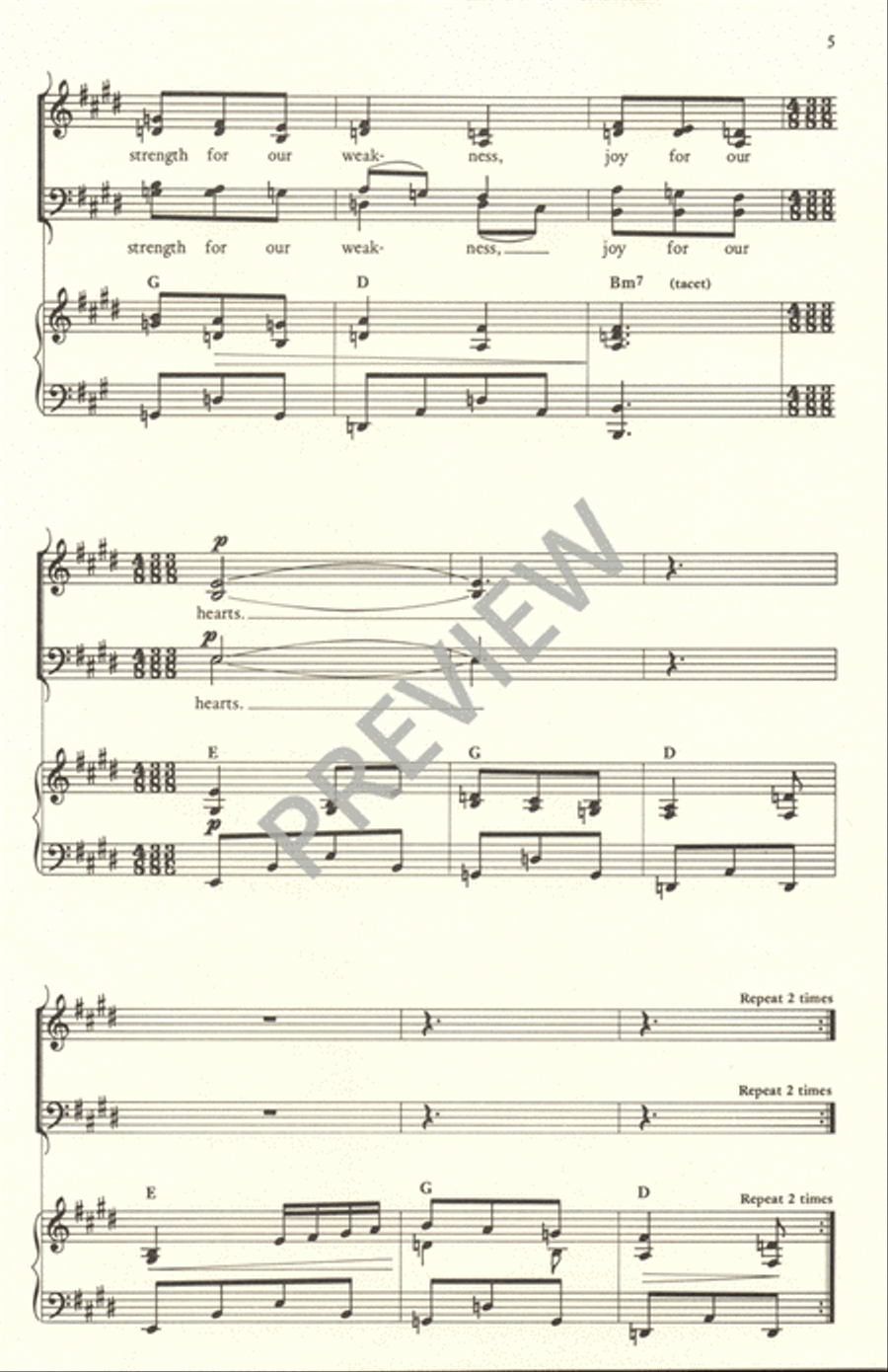 Burn Bright 4-Part scores gallery preview page 6