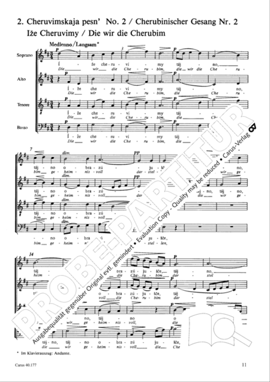 Neun liturgische Chore Neun liturgische Chore Collection / Songbook scores gallery preview page 12