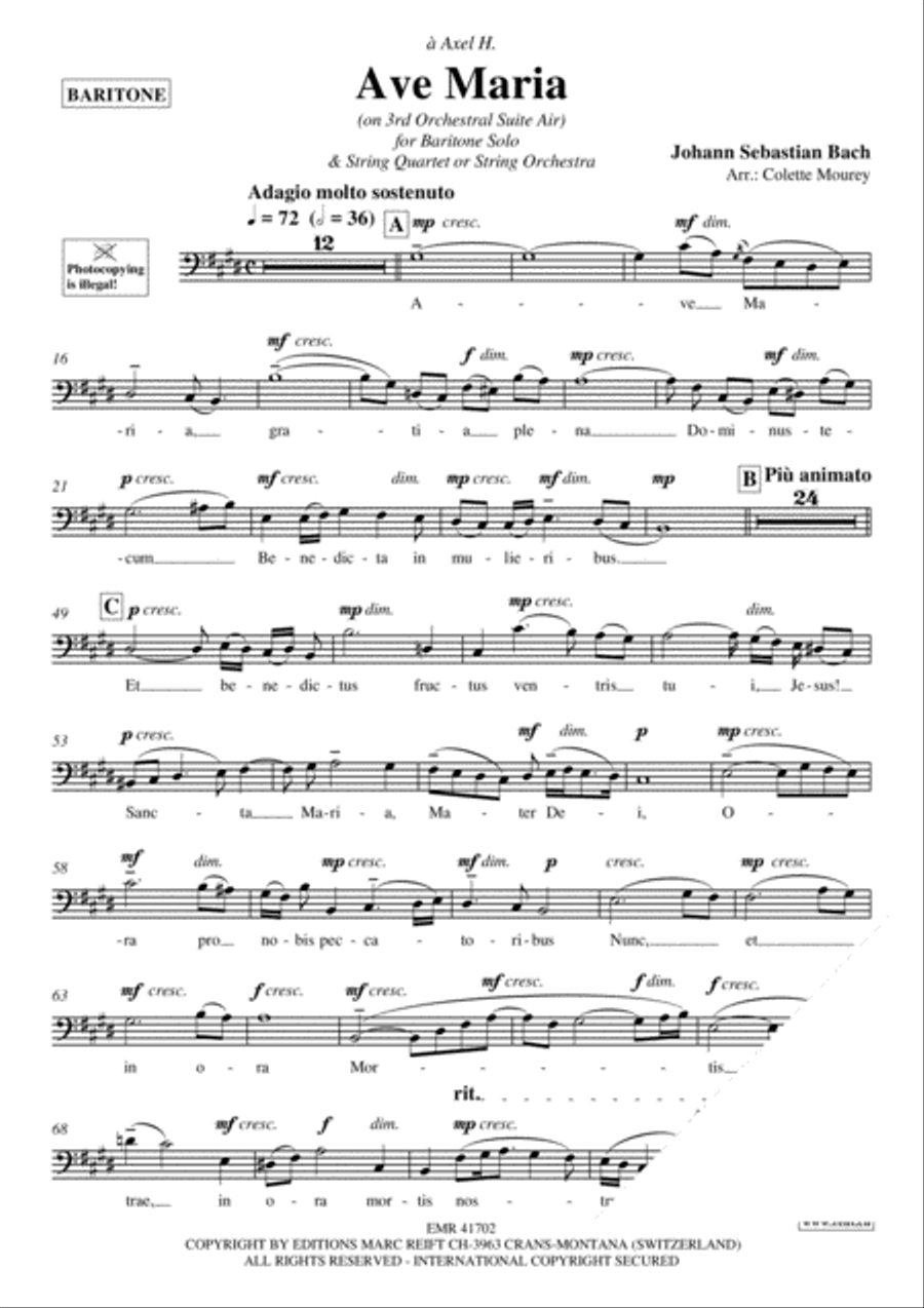 Ave Maria Ave Maria String Quartet scores gallery preview page 3