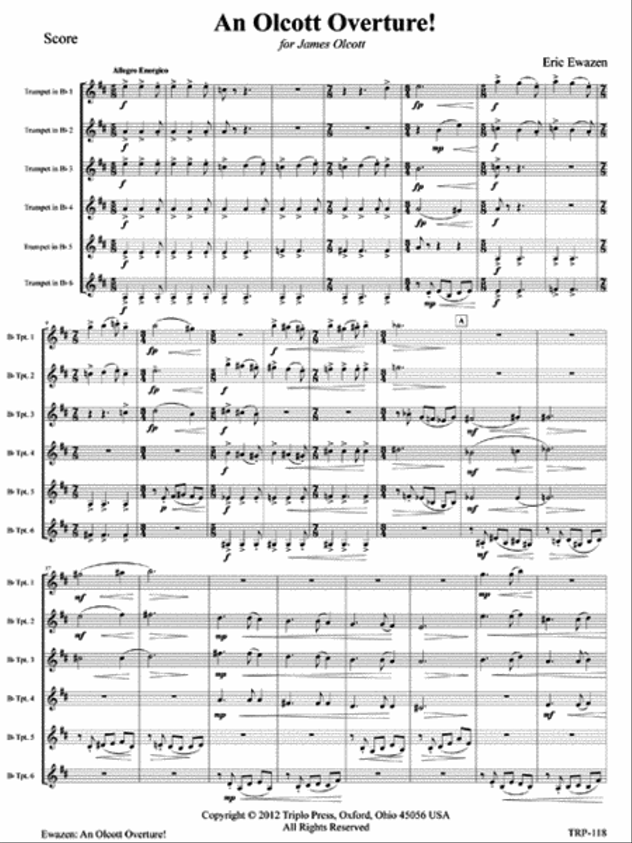 An Olcott Overture! Small Ensemble scores gallery preview page 2