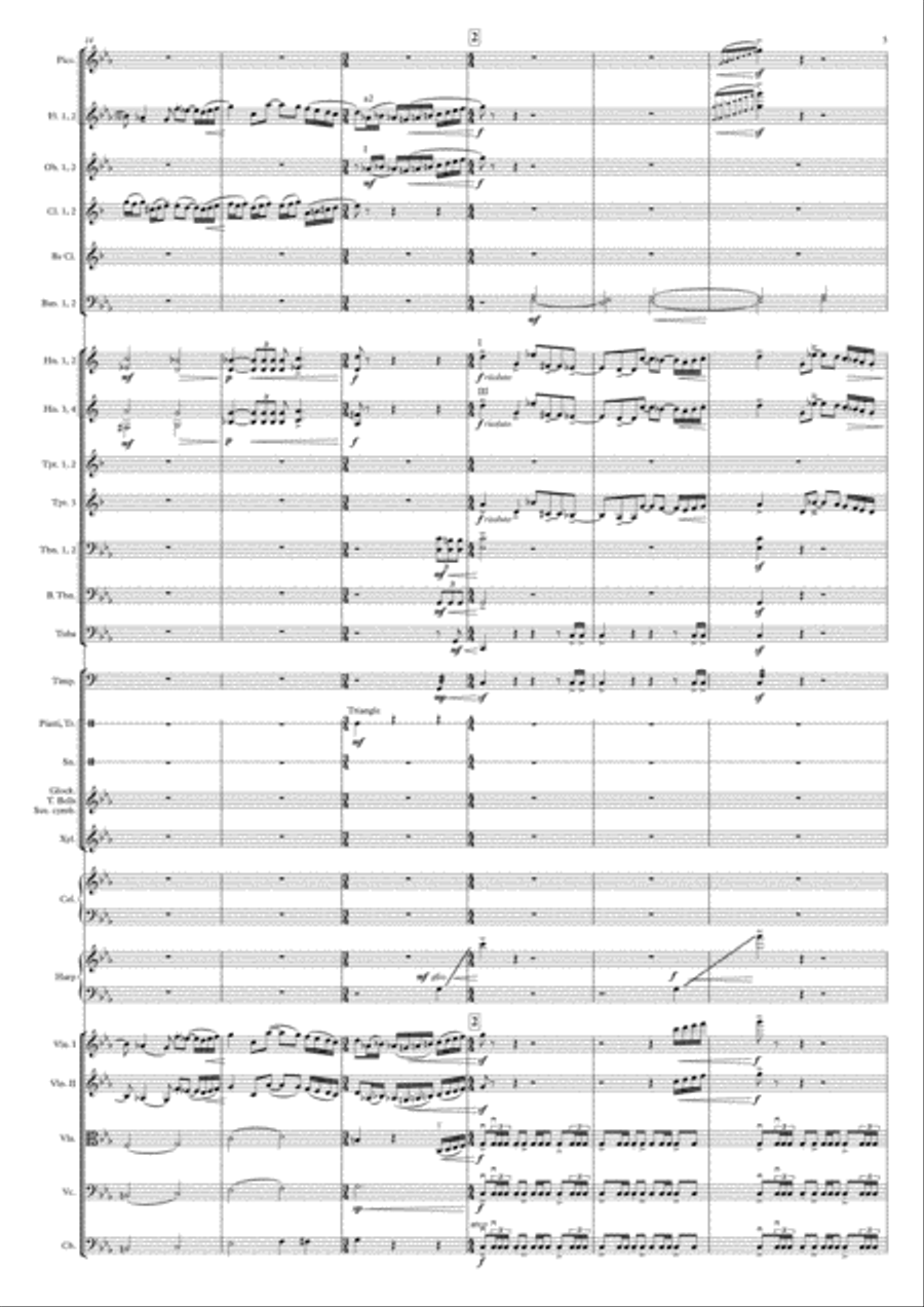 A Hero's Way (Symphonic Poem) Full Orchestra scores gallery preview page 3