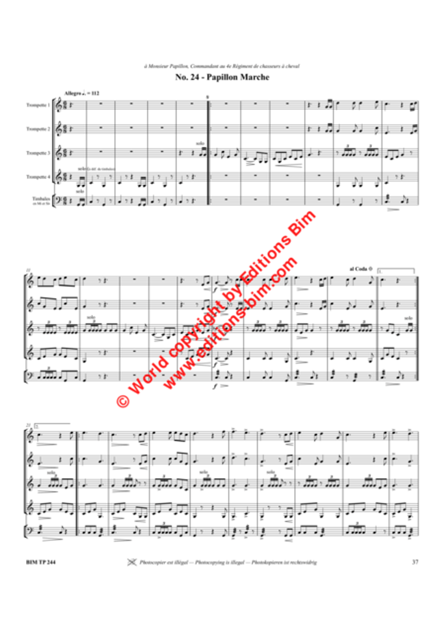 30 Marches Trumpet scores gallery preview page 6
