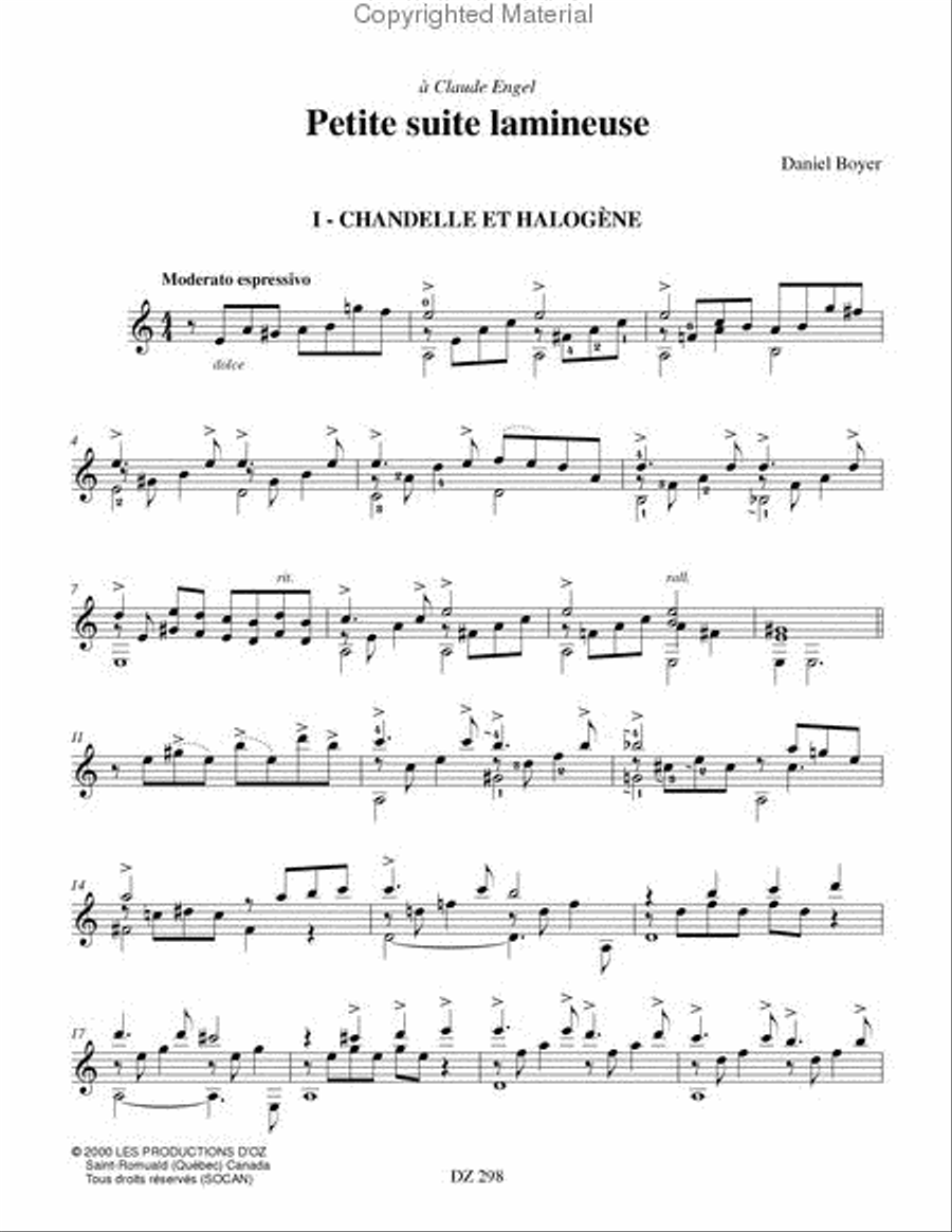 Petite suite lamineuse Classical Guitar scores gallery preview page 2