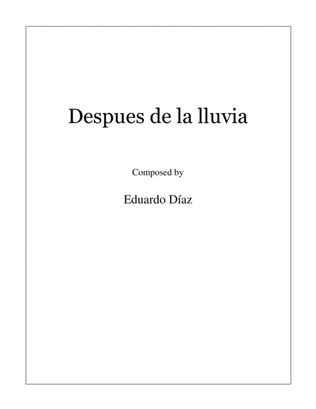 Book cover for Después de la Lluvia