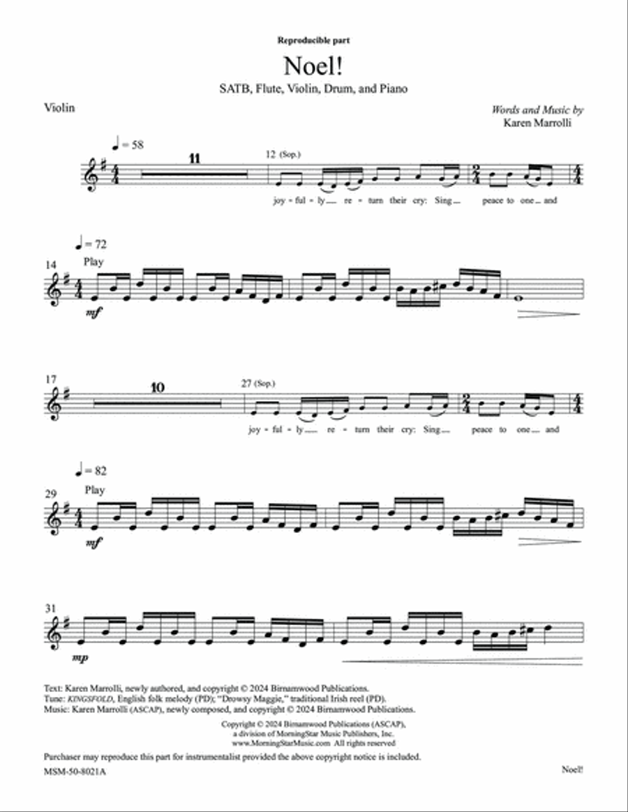 Noel! Choir scores gallery preview page 4
