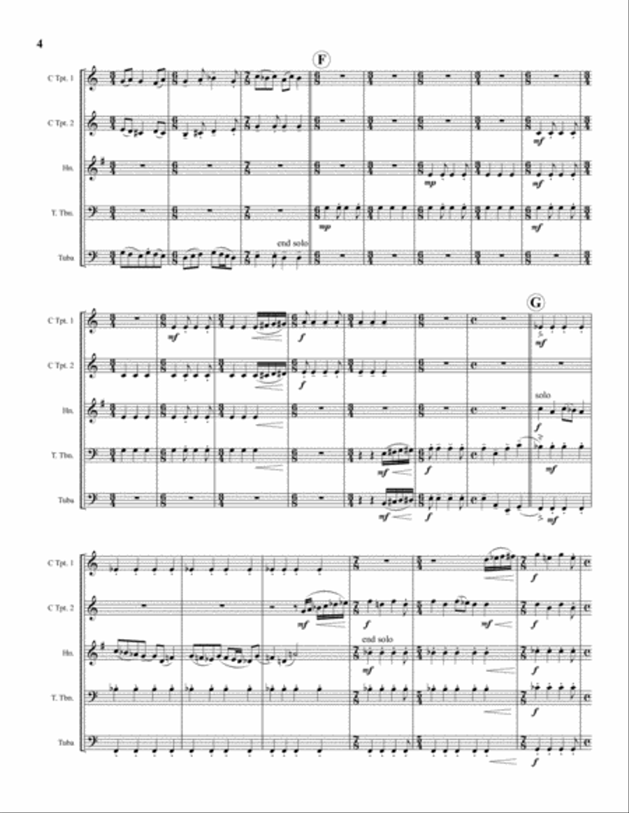 Road Rage Road Rage Brass Quintet scores gallery preview page 4