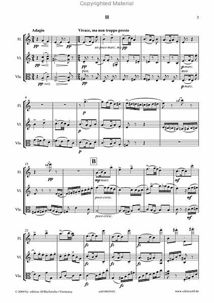 Funf Bagatellen fur Flote, Violine und Bratsche op. 69b