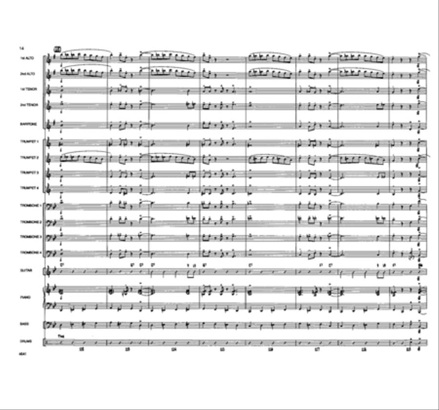Pee Wee's Back In Town Jazz Ensemble - Sheet Music page 6