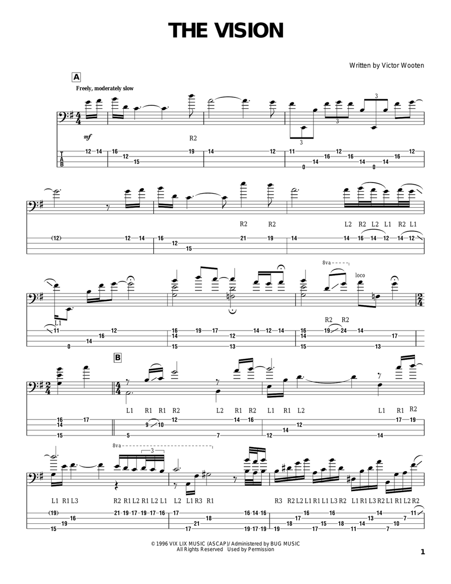 The Vision Electric Guitar scores gallery preview page 1
