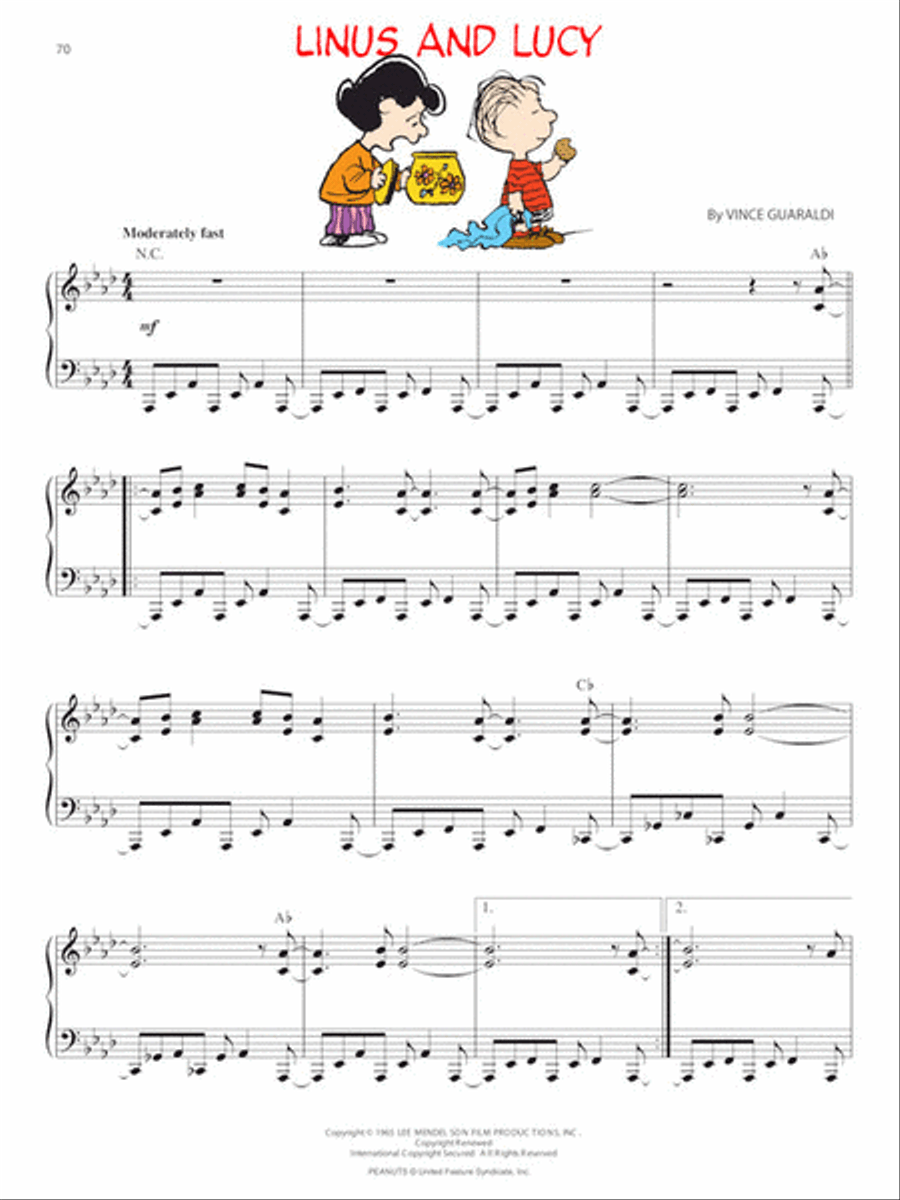 The Peanuts® Illustrated Songbook Piano Solo scores gallery preview page 5
