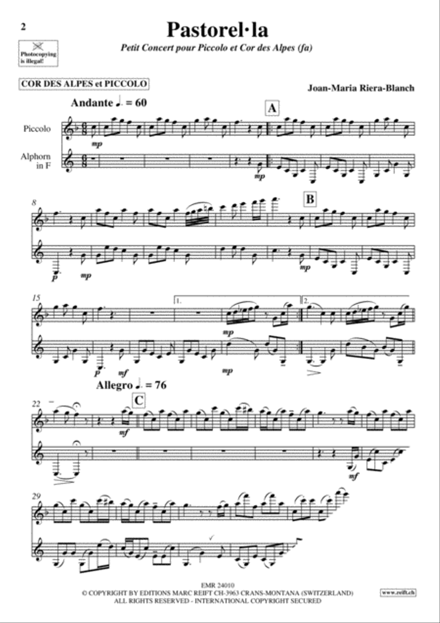 Pastorel-la Piccolo scores gallery preview page 3