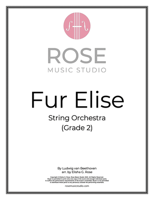 Fur Elise for String Quartet/Orchestra