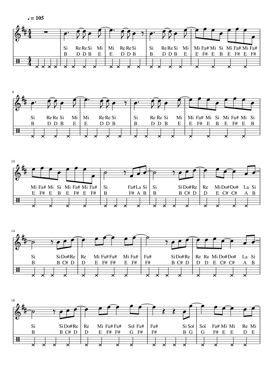 Lost Lost B-Flat Clarinet scores gallery preview page 1