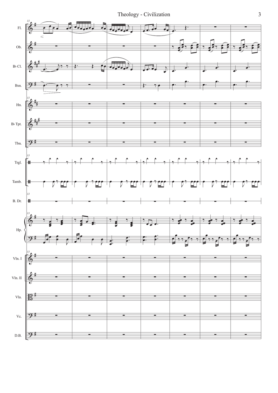 Theology / Civilization Full Orchestra scores gallery preview page 3