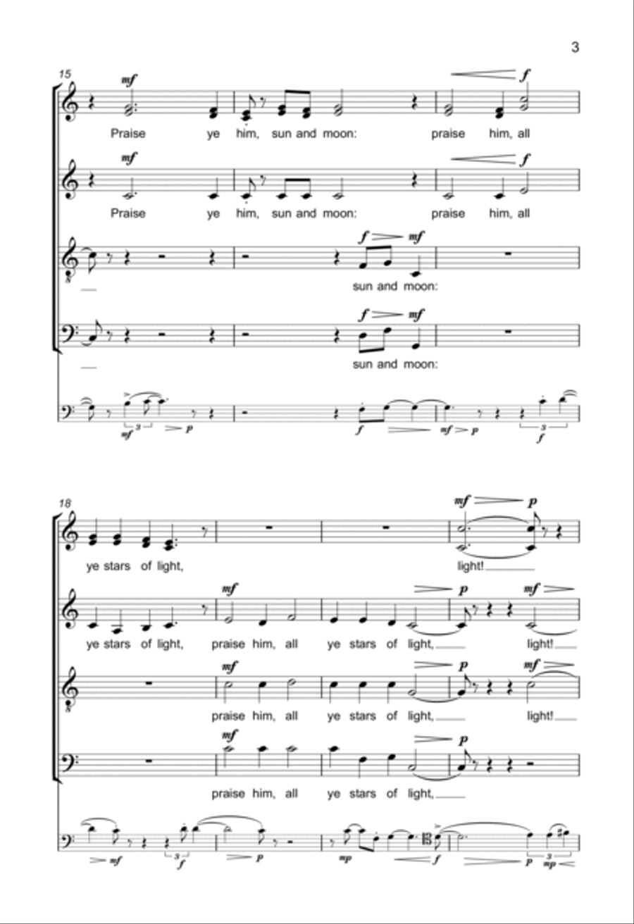 Psalm 148 Psalm 148 Choir scores gallery preview page 3