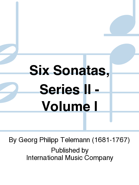 Six Sonatas, Series Ii: Volume I