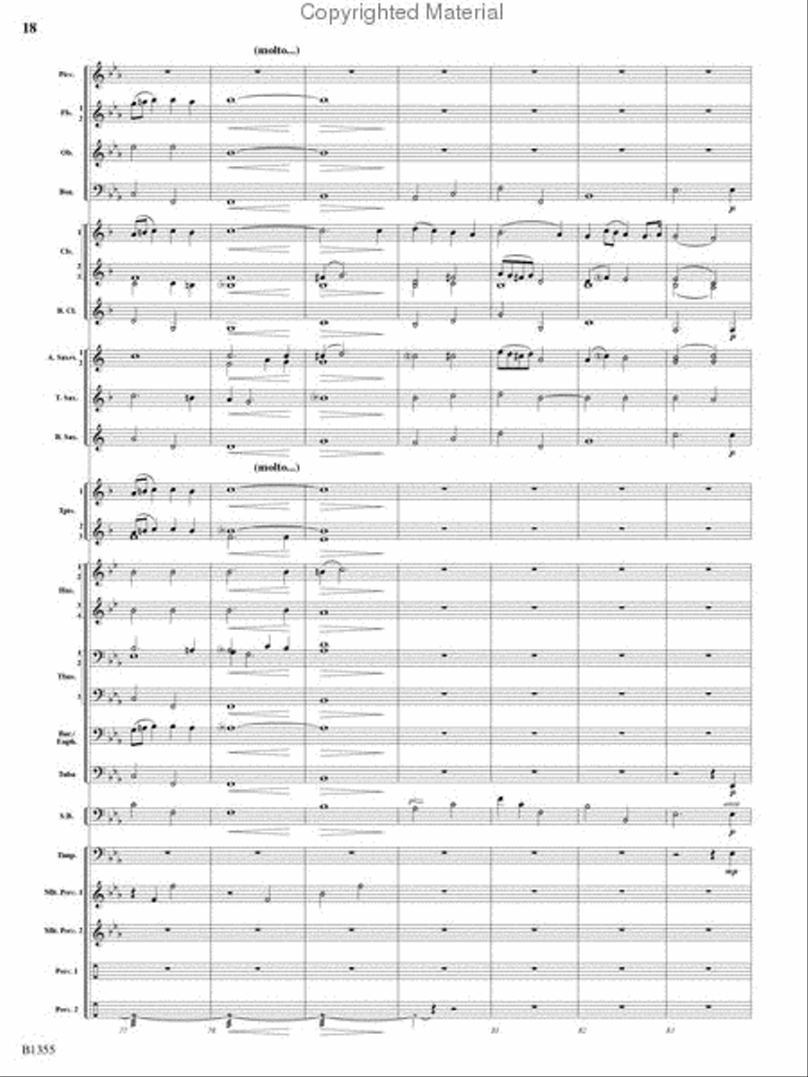 With Ever Joyful Hearts Concert Band scores gallery preview page 16
