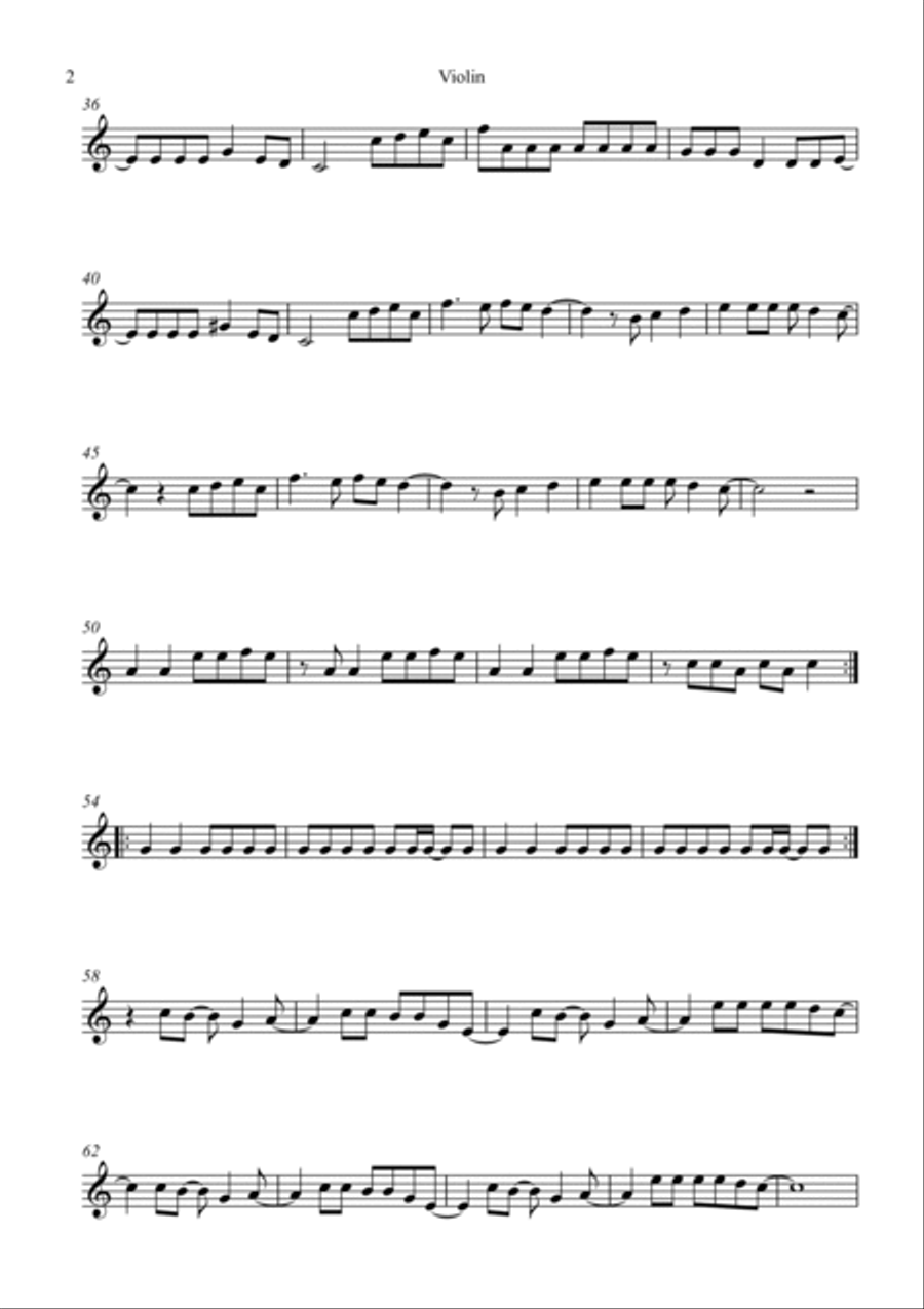 Bad Romance Bad Romance Violin Solo scores gallery preview page 2