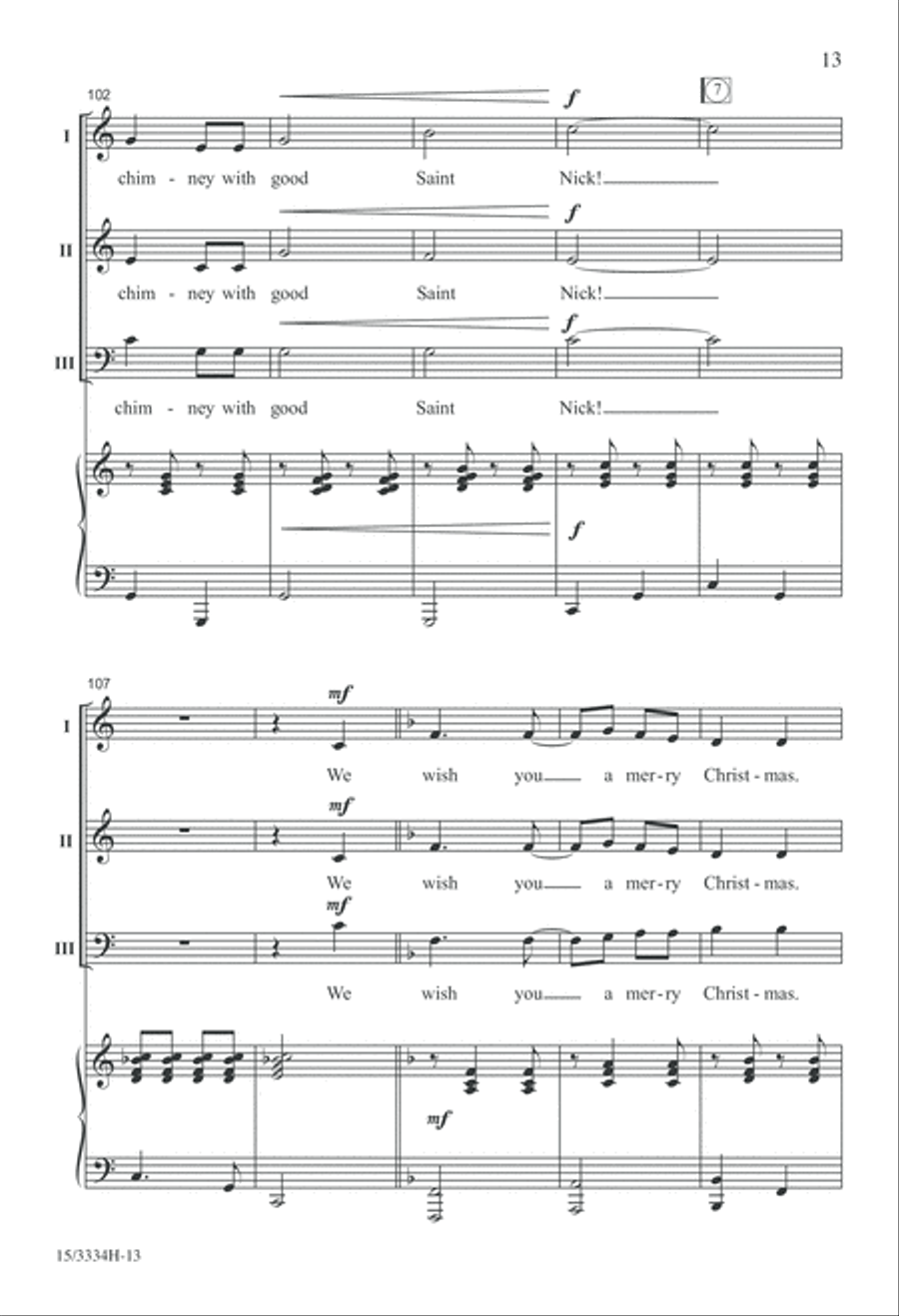 A Jolly, Jingling Carol Medley 3-Part scores gallery preview page 13