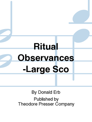 Ritual Observances